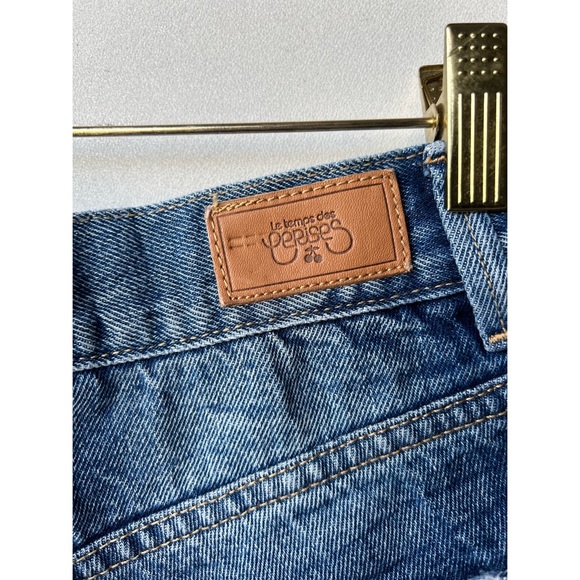 Le Temps Des Cerises vintage wash denim jean shorts - Picture 9 of 11